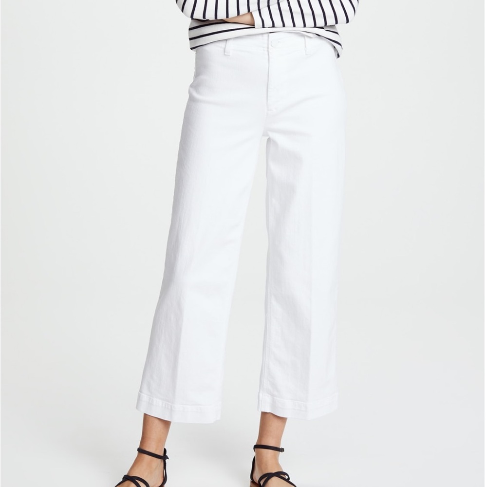 Nellie Culotte White Jeans